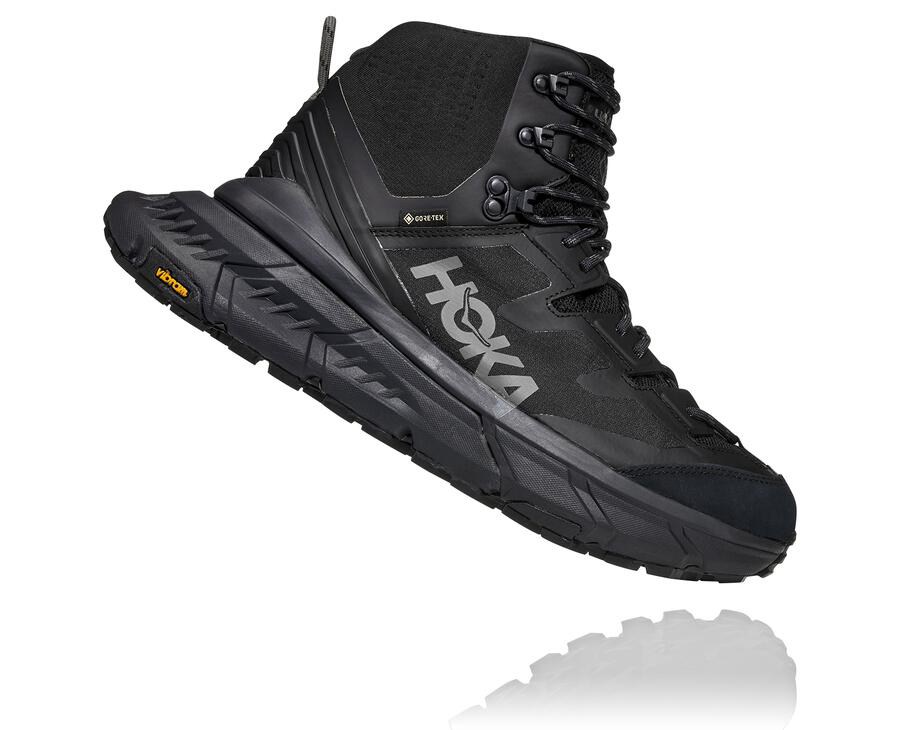 Botas De Montaña Hoka One One Hombre Negros - Tennine Hike Gore-Tex - HJAL76014